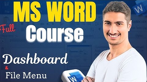 MS Word Tutorial in Pashto – File Menu & Dashboard Explained | Part 2