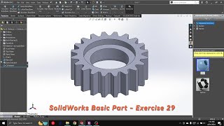 SolidWorks Basic Part - Exercise 29