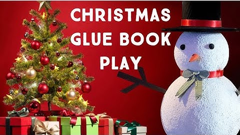 Creating another scene in my #Christmas #Gluebook • Glue Books Rock! • #christmascrafts #paper #glue