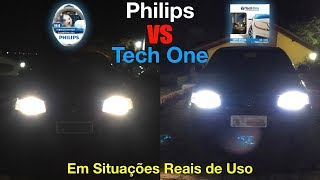 Philips Crystal Vision Ultra 4100k vs TechOne 8500k  Lâmpada Super Branca