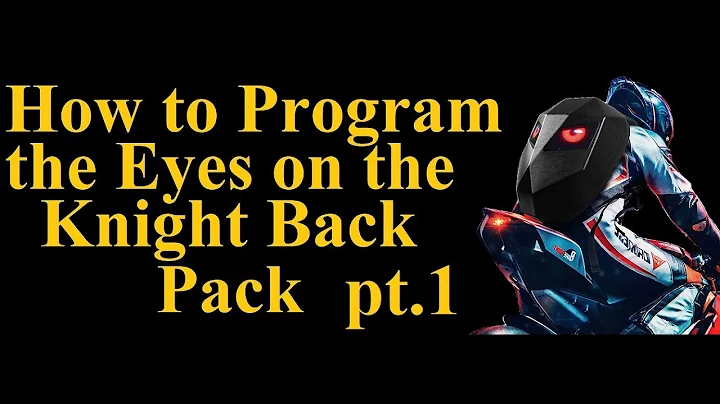 How to Use & Program the Functions of the Led Eyes Backpack (Full Tutorial) pt.1 - DayDayNews