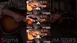 Sigma SDR-SG5 VS JM-SG45 VS SDR-42 - Kansas - Dust in the Wind - Fingerstyle Guitar