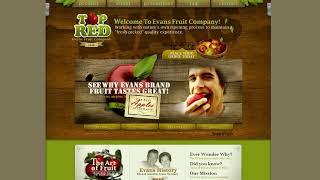 Evans Fruit Company Flash Website In 2004