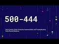 500-444 Cisco Contact Center Enterprise Implementation and Troubleshooting Updated Dumps Questions