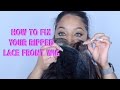 HOW TO FIX YOUR RIPPED LACE FRONT WIG | Teresa Michele