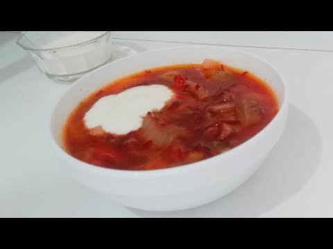 Борщ с пекинской капустой