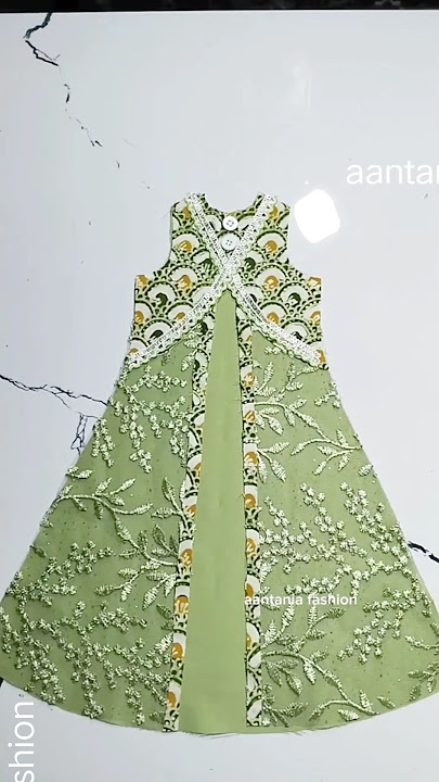 batik brokat polos jadi gamis cantik πππ#sewingtricksandtips #fashion #stitching #diy