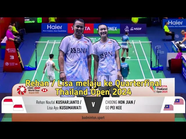 Thailand Open 2024 | Rehan Kusharjanto / Lisa Kusumawati vs Choong Hon Jian / Go Pei Kee | Round 16 class=