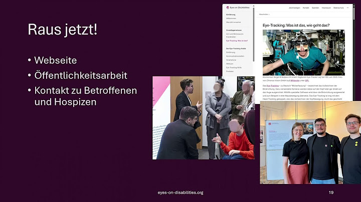 frischler: FOSS-Eye-Tracking für Menschen mit ALS – Projektvorstellung "Eyes on Disabilities"