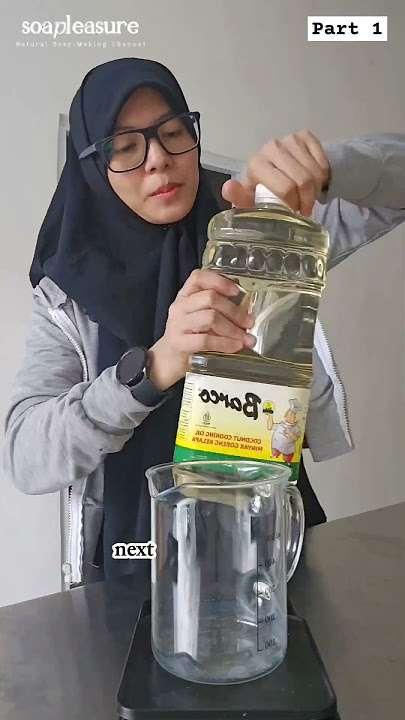 DIY SABUN NATURAL DARI MINYAK KELAPA #naturalskincare #diysoap #naturalskincare #soapmaking
