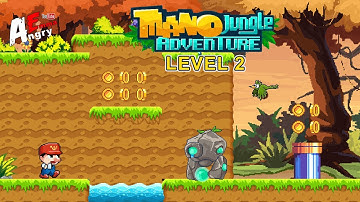 Mano Jungle Adventure - Level 2 / Gameplay Walkthrough (Android, iOS)