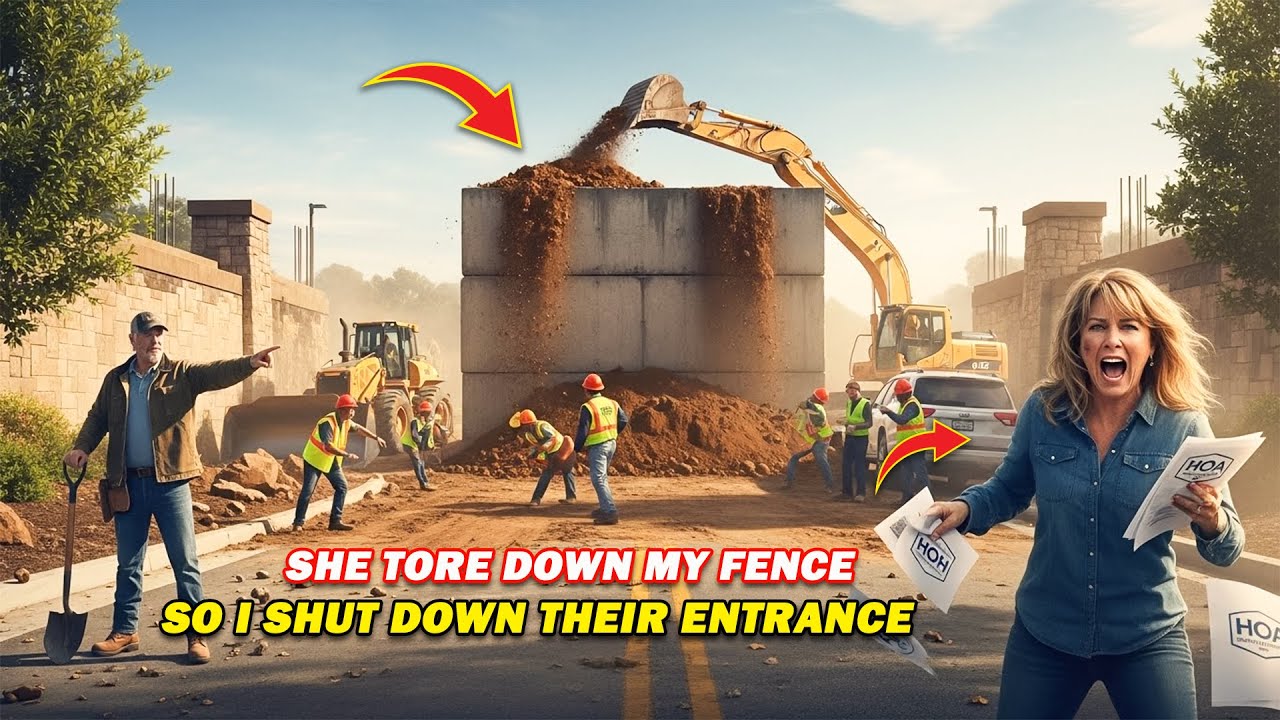 Члены ТСЖ по имени Карен снесли мой забор, поэтому я построил стену, которая полностью перекрыла ...