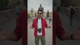 📍Charles Bridge Prague | Most Famous Historic Bridge in Czech Republic 🇨🇿 #shorts #explore