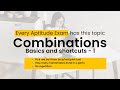 Aptitude Made Easy - Combinations Part -1 – Basics and Types, Math tricks