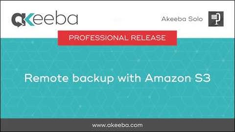 Remote backup with Amazon S3