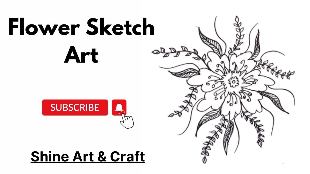 Flower Sketch | Sketching - YouTube