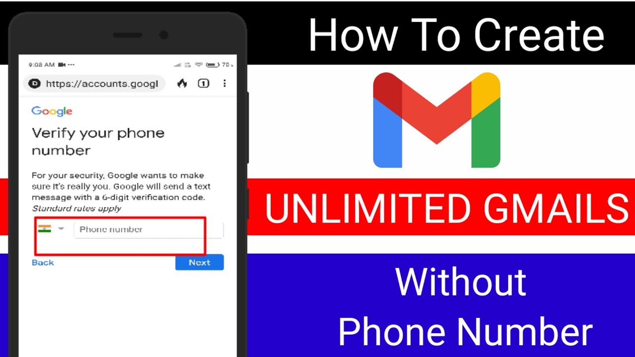 Create Gmail Without Phone Number How To Make Gmail Account Without