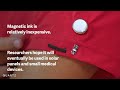 This magnetic ink allows wearable "smart fabric" clothing to repair itself