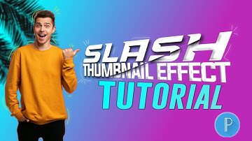 Slash Text Effect for Thumbnail In Pixallab