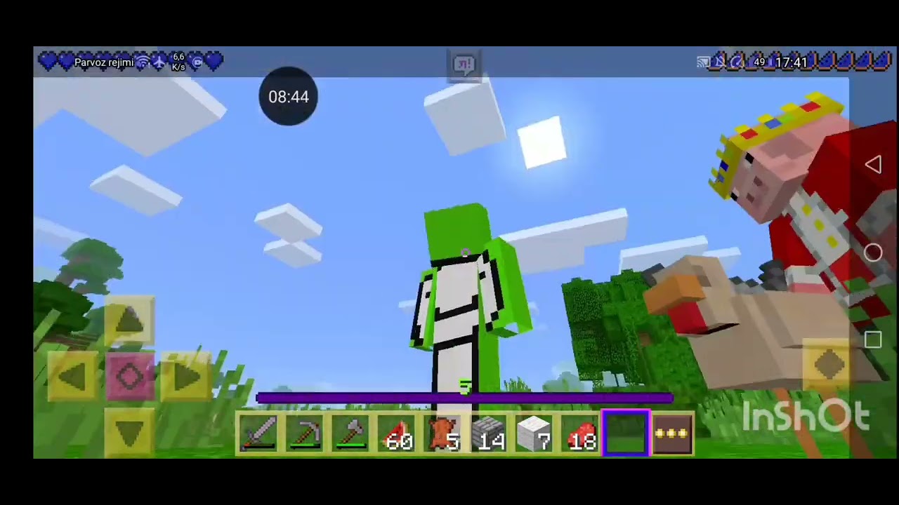 Minecraft Daraja oshgani sari skinlar aylanib boradi.2-qism.