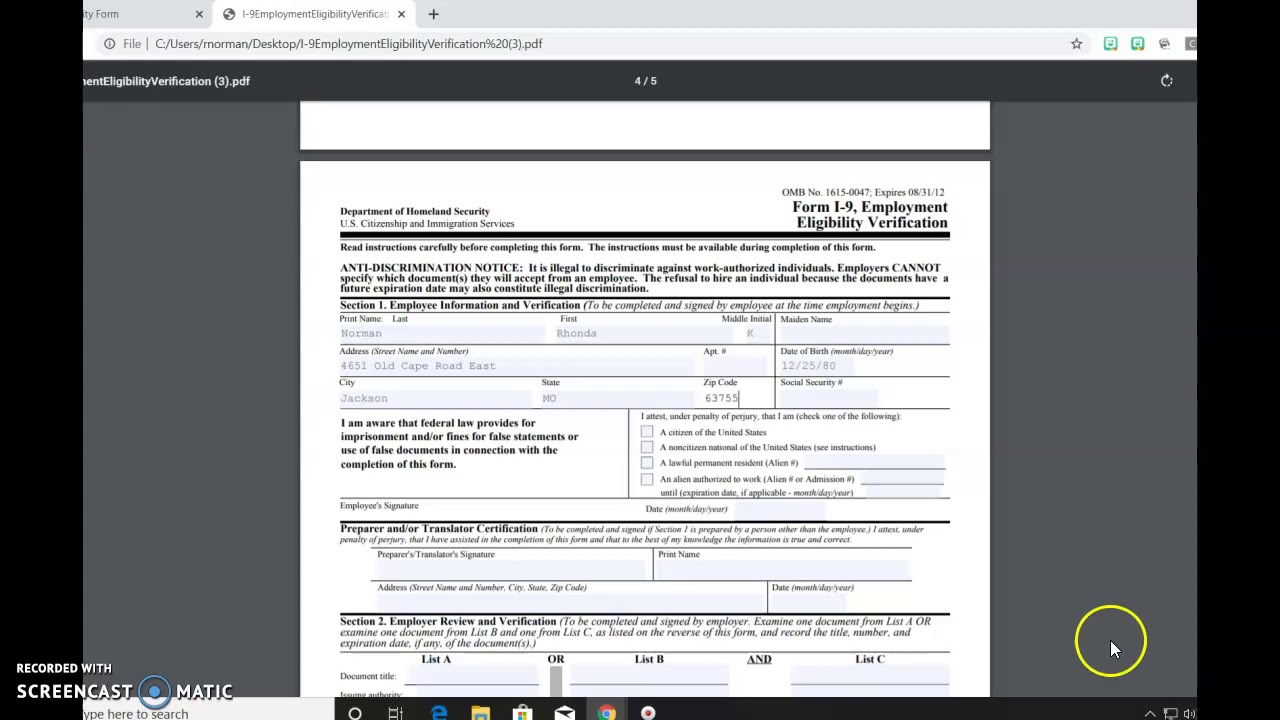 I-9 Form Video - YouTube