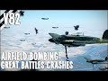 Huge Bomber Formations VS Flak Defended Airfield V82 | IL-2 Sturmovik Flight Simulator Crashes