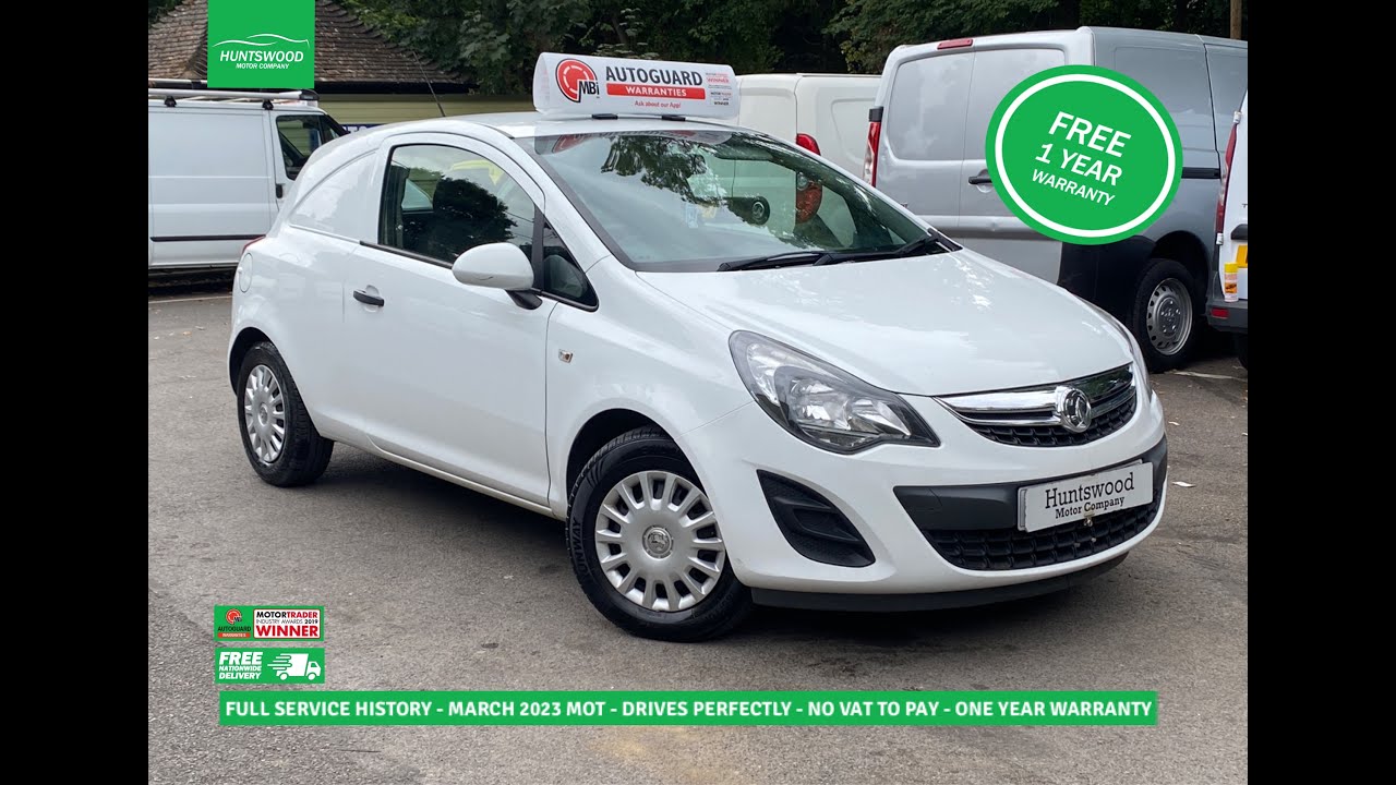 2015 VAUXHALL CORSA VAN 1.3 CDTI WHITE VAN FOR SALE YouTube