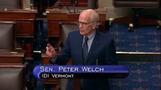 Senator Welch speaks in favor of bipartisan Credit Card Competition Act