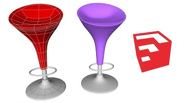 SubD Modeling in SketchUp - Stool Chair