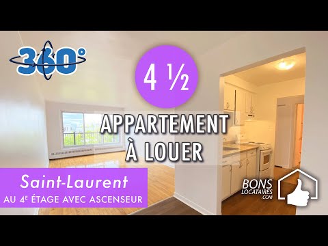 Appartement à louer /Visite virtuelle 360° / Apartment tour - Saint-Laurent 4 ½ (BonsLocataires.com)