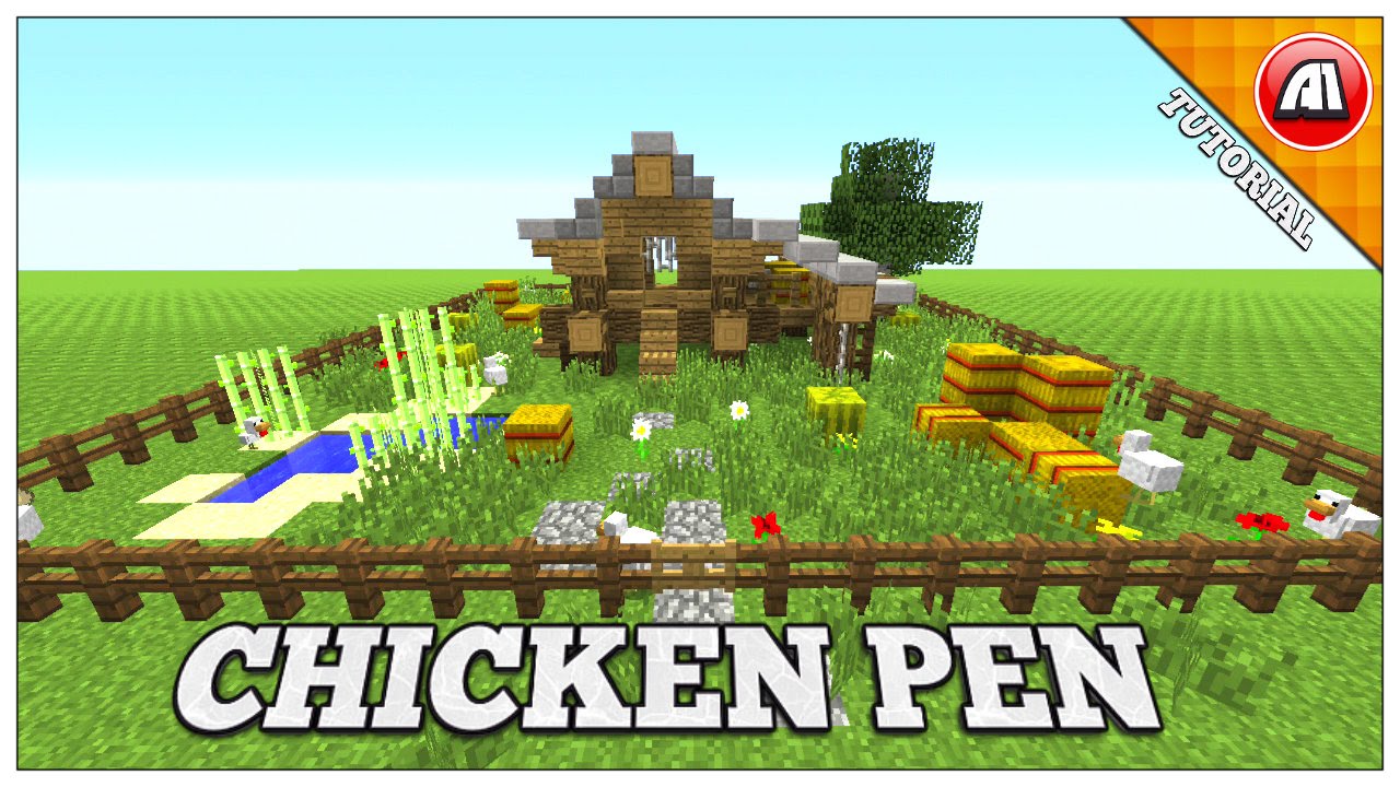 Minecraft | CHICKEN PEN/CHICKEN COOP | TUTORIAL - YouTube