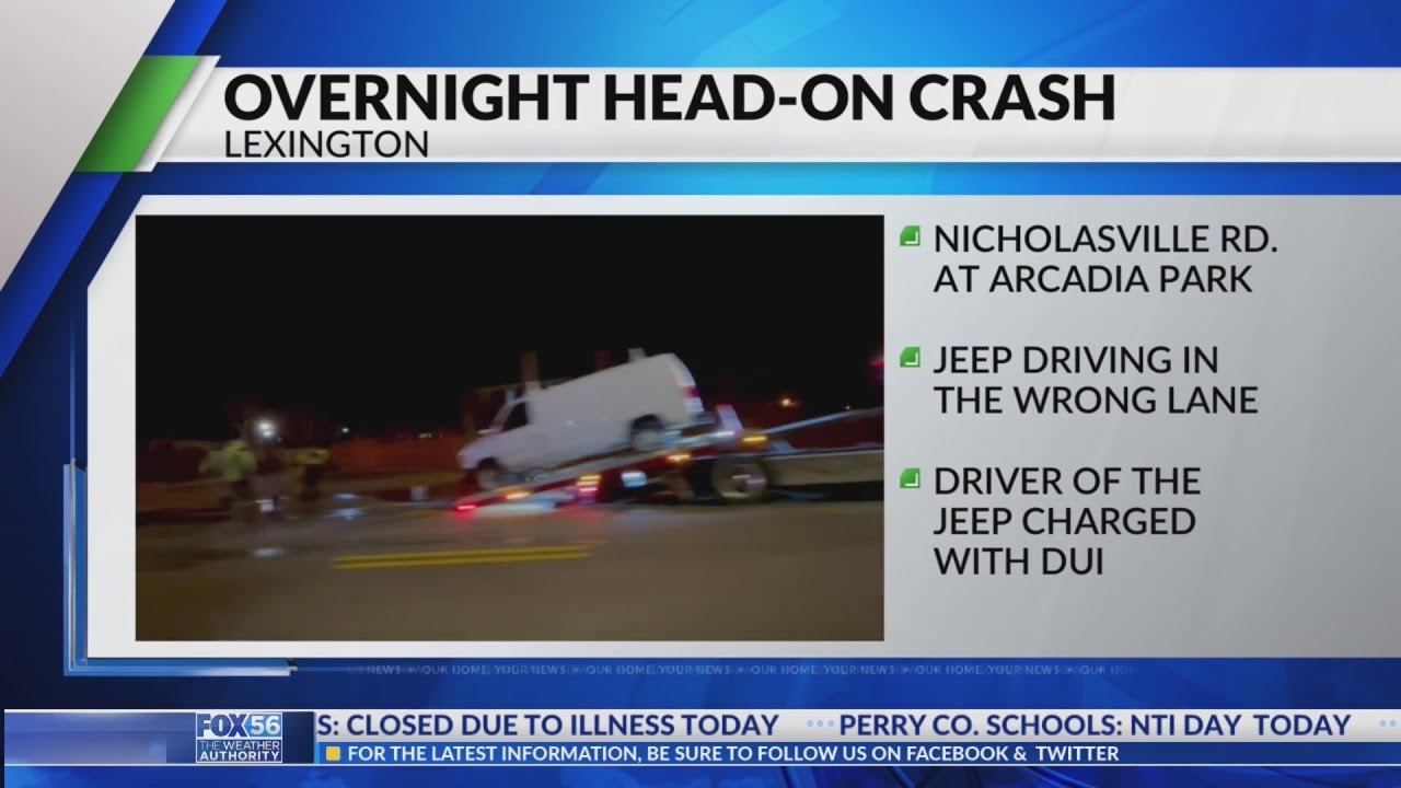 Driver charged with DUI in overnight head-on crash - YouTube