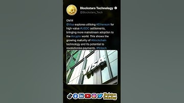 #Visa explores utilising #Ethereum for high-value #USDC settlements