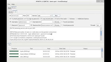 SPARTA - Network Infrastructure Penetration Testing Tool (official demo)