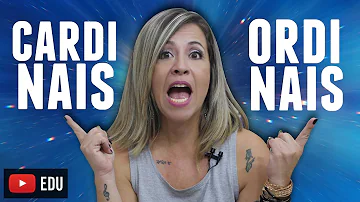 O que são números cardinais e ordinais em inglês?