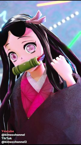 鬼滅の刃 | Knock Knock Trend Dance | 禰豆子/Nezuko | Demon Slayer MMD #shorts