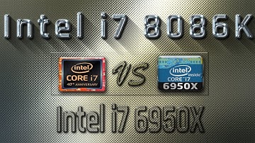 i7 8086K vs i7 6950X Benchmarks | Gaming Tests Review & Comparison