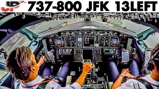 Piloting Boeing 737 on the great Canarsie Approach to New York JFK Airport | Windshear Reported!