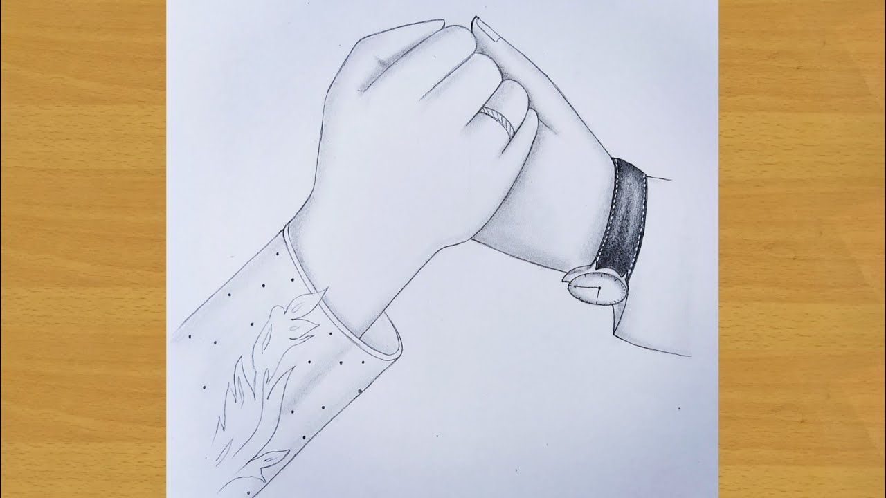 Love couple holding hands drawing || pencil sketch || Beautiful ...