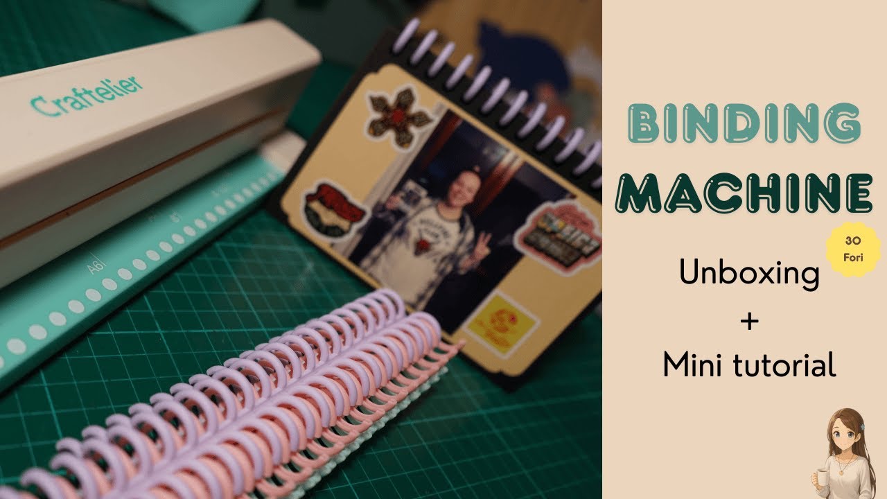 Binding Machine 30 fori Craftelier 📒 Unboxing & Mini tutorial | Federica CraftyGirl