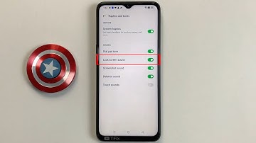 How to turn on/off the screen lock sound on OPPO A57 Android 12