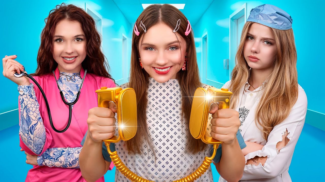 فقيرة ضد غنية ضد مليونيرة في المستشفى || فتاة مفلسة ضد فتاة ثرية