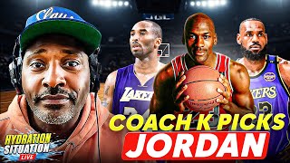 Marcellus Wiley LIVE | Coach K GOAT Ranks Jordan-Kobe-Lebron | Tuesday 3-17-26
