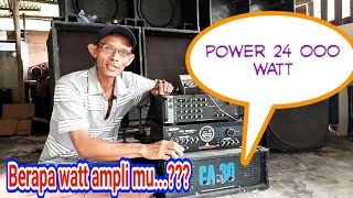 MENGETAHUI WATT POWER AMPLI || rumus sederhana menghitung watt ampli