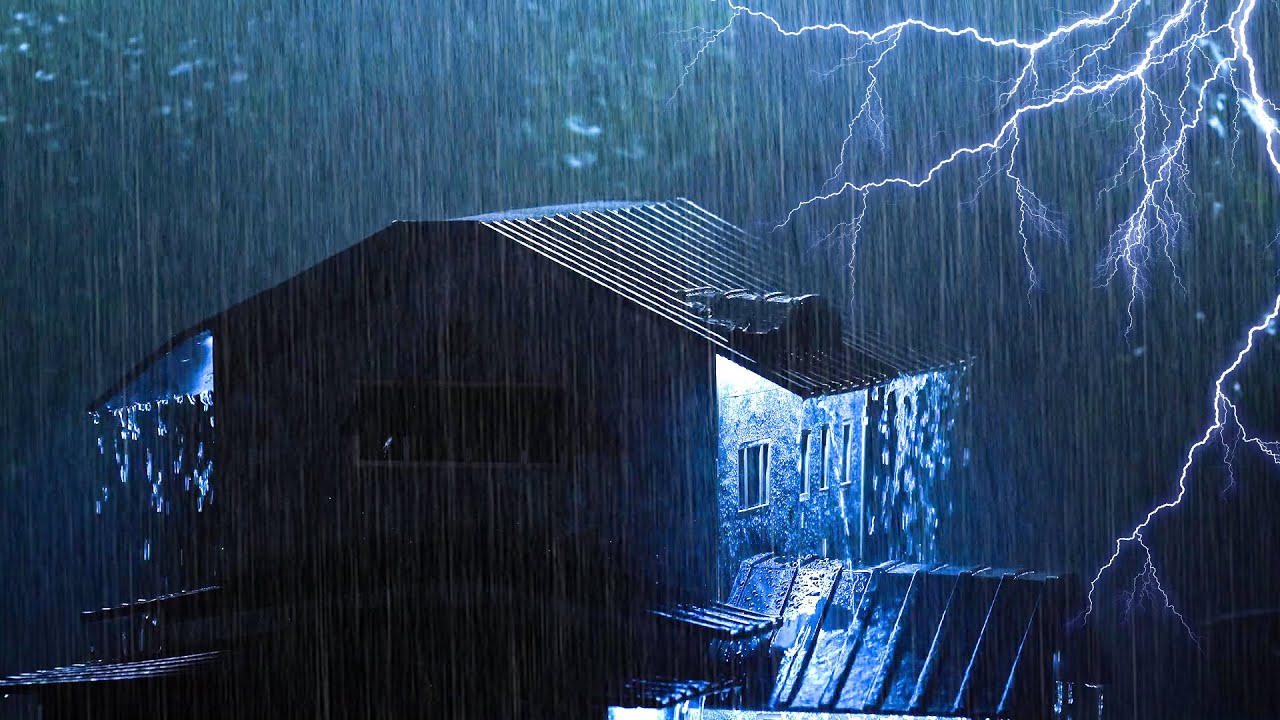 Goodbye Insomnia with Heavy Rain & Thunder Rumbles on a Rusted Tin Roof ...