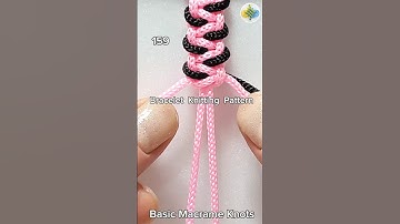 #159 Bracelet Knitting Tutorial, Macrame #shorts #macrametutorial #tricks #howto #craftideas