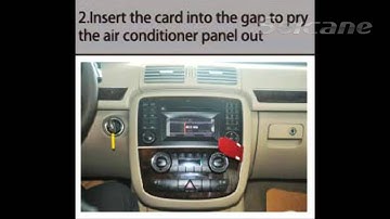 2005-2012 Mercedes ML Class W164/GL Class X164/ R Class W251 stereo upgrade removal instruction