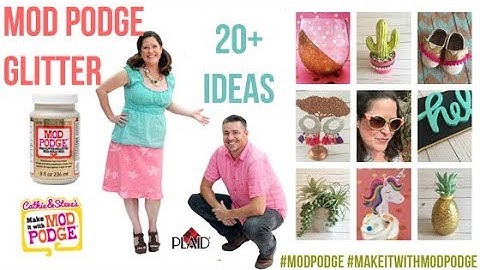 Learn all about the Mod Podge Glitter Formulas