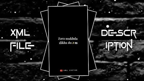 JARA MUKHDA DIKHA DO 👀✨ NEW TRENDING XML FILE || ALIGHT MOTION ||@od_sidharth_vlogs#xml_creator#alightmotion