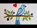 Easy Bird Drawing from number 2 | How to Draw a Bird Easy | Bird Drawing Easy Step by Step #trending